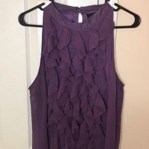 Mission Purple Ruffle Top